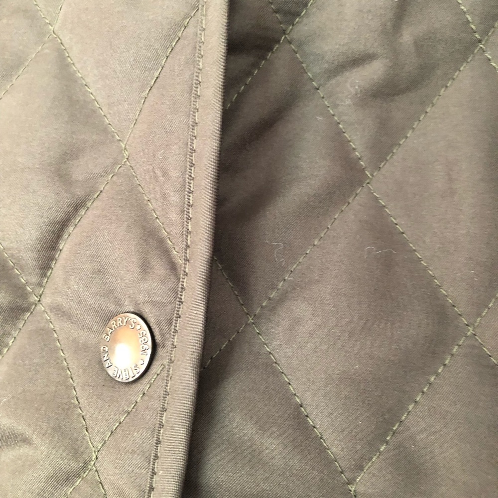 Olive Green Steve & Barry’s Collared Button Down Diamond Pattern Jacket, M - Picture 7 of 13